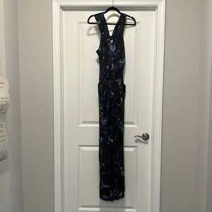 Blue Floor length ball gown by BCBG Max Azria (size 4)
